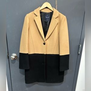 Madewell Colorblocked Wool Coat